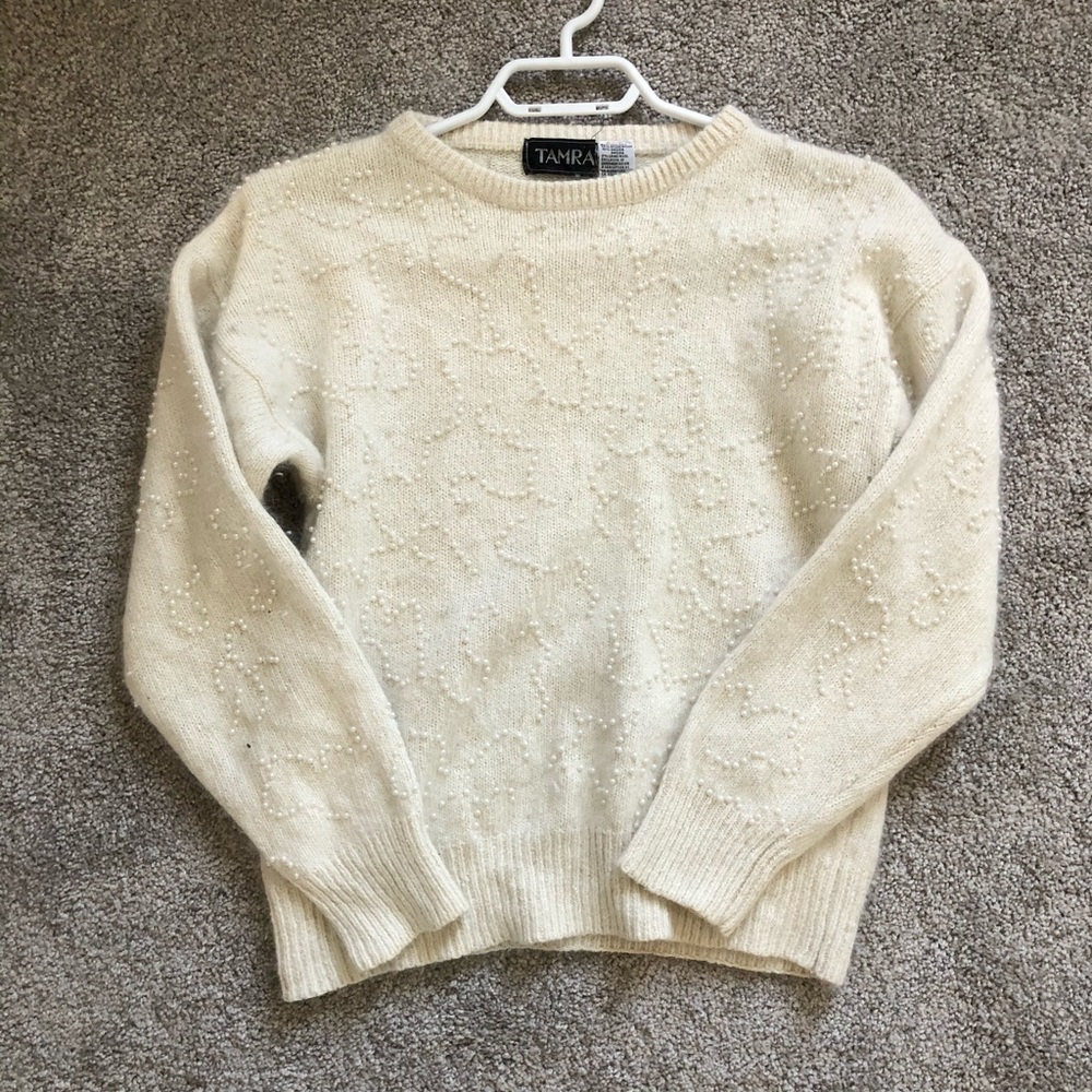 COPY - Vintage pearled sweater
